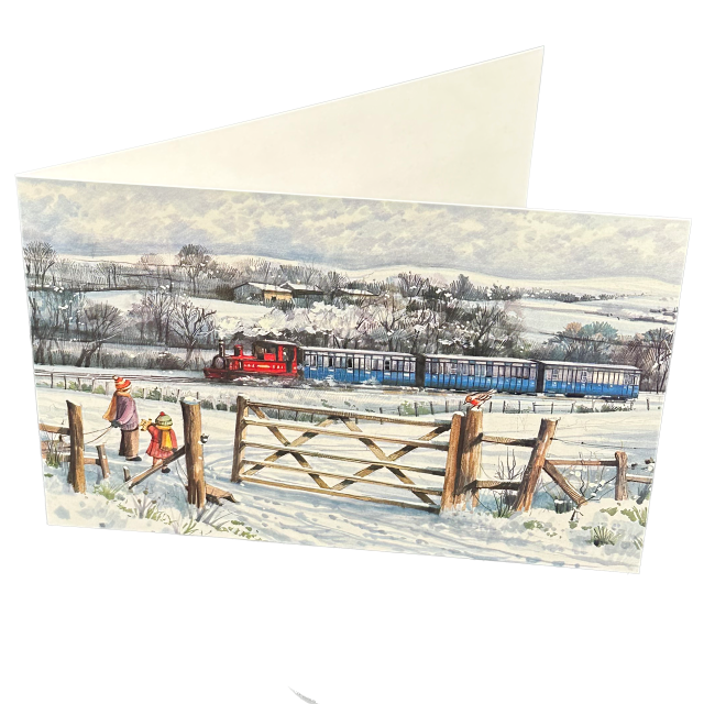 STEAM TRAIN - PACK OF 5 CHRISTMAS CARDS XMO14